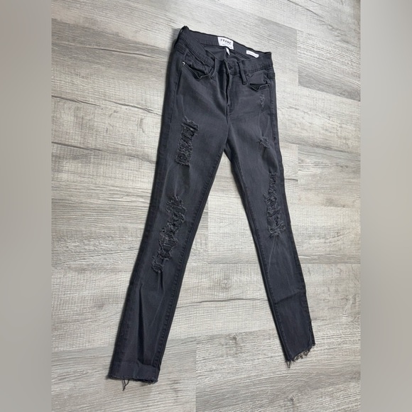 CYBER WEEK SALE | FRAME Denim - Le Skinny De Jean Quintin Shred - Picture 4 of 7